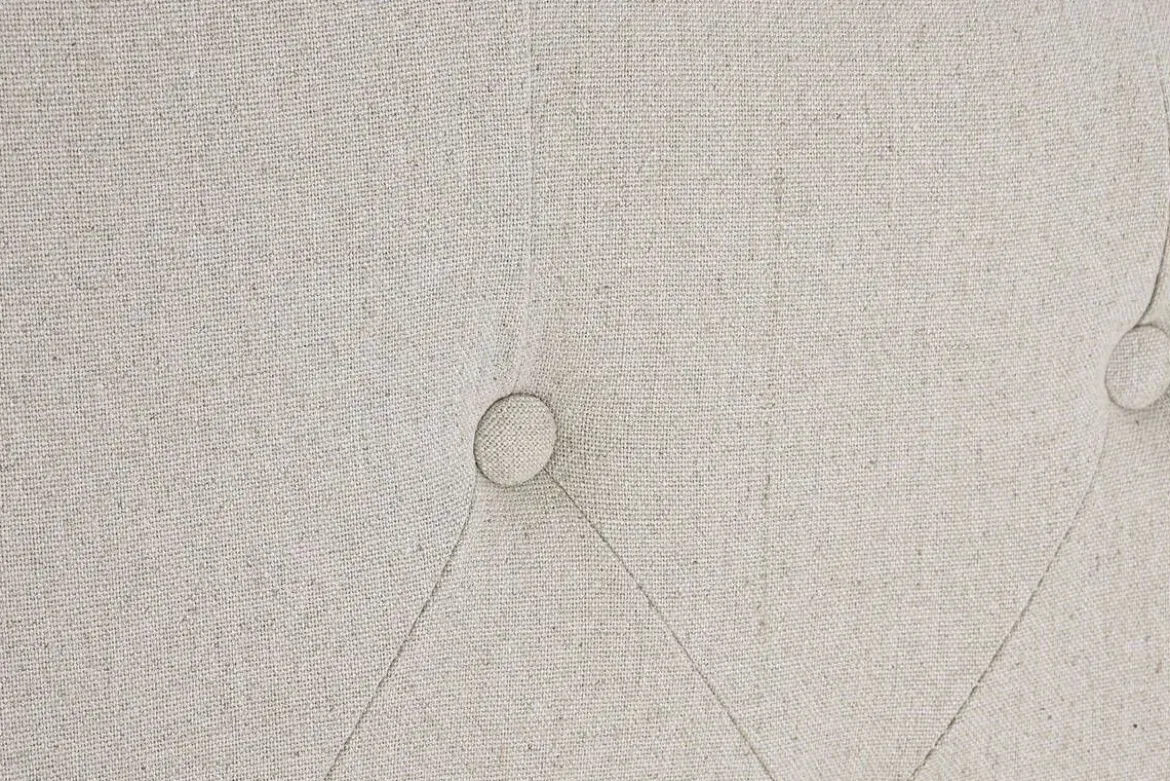 Cabecero Tapizado Beige Estructura de Roble MB-203414