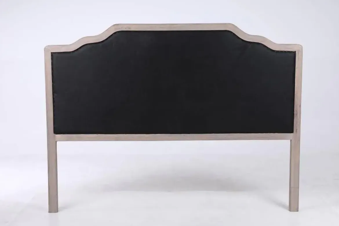 Cabecero Tapizado Beige Estructura de Roble MB-203414