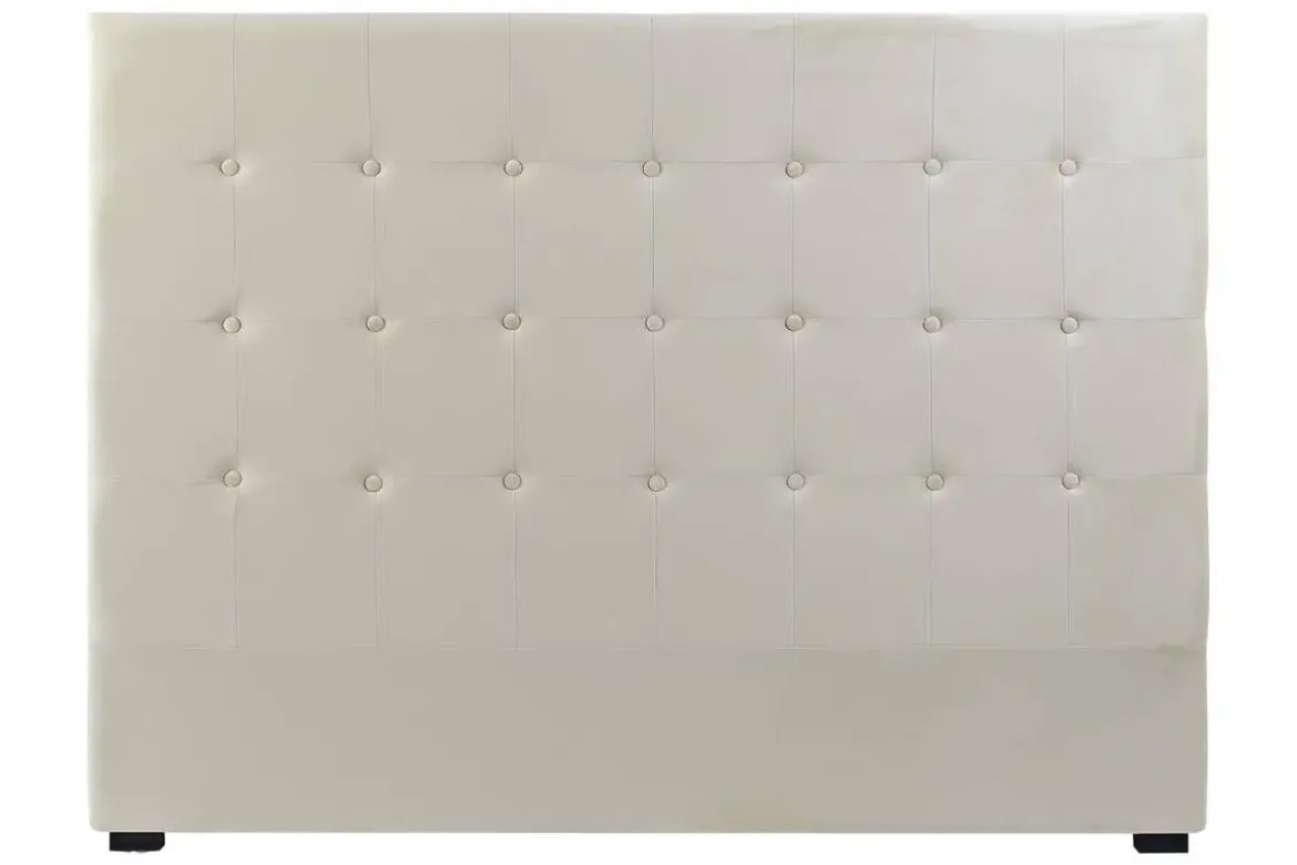 Cabecero Tapizado Capitoné en Poliéster Color Crema MB-220932