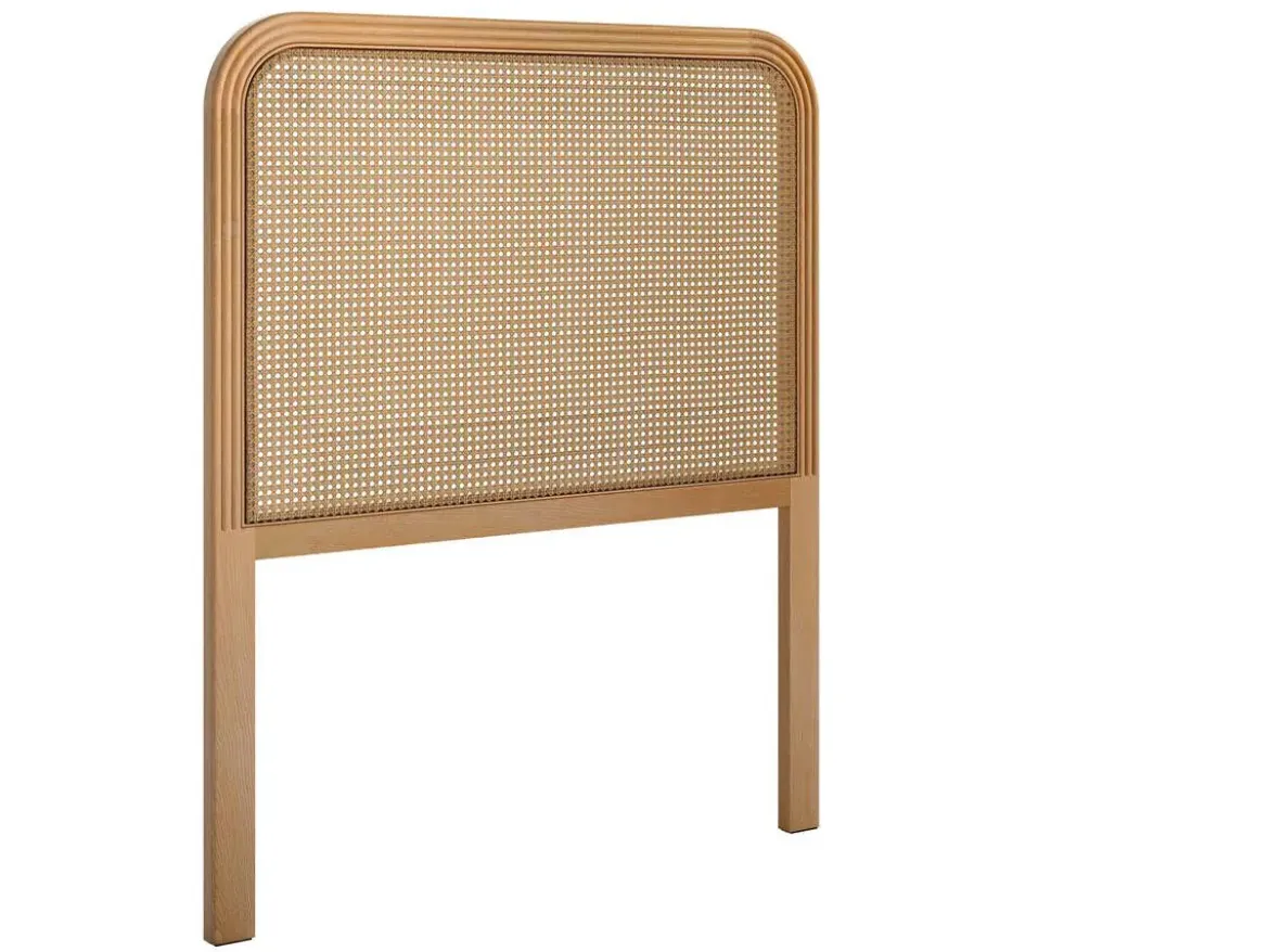 Cabezal de cama de madera de fresno con ratán RIAS 100 cm CG1925FR