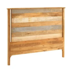 Cabezal de Madera Maciza de Mango 145 cm Gris GABAR 10711