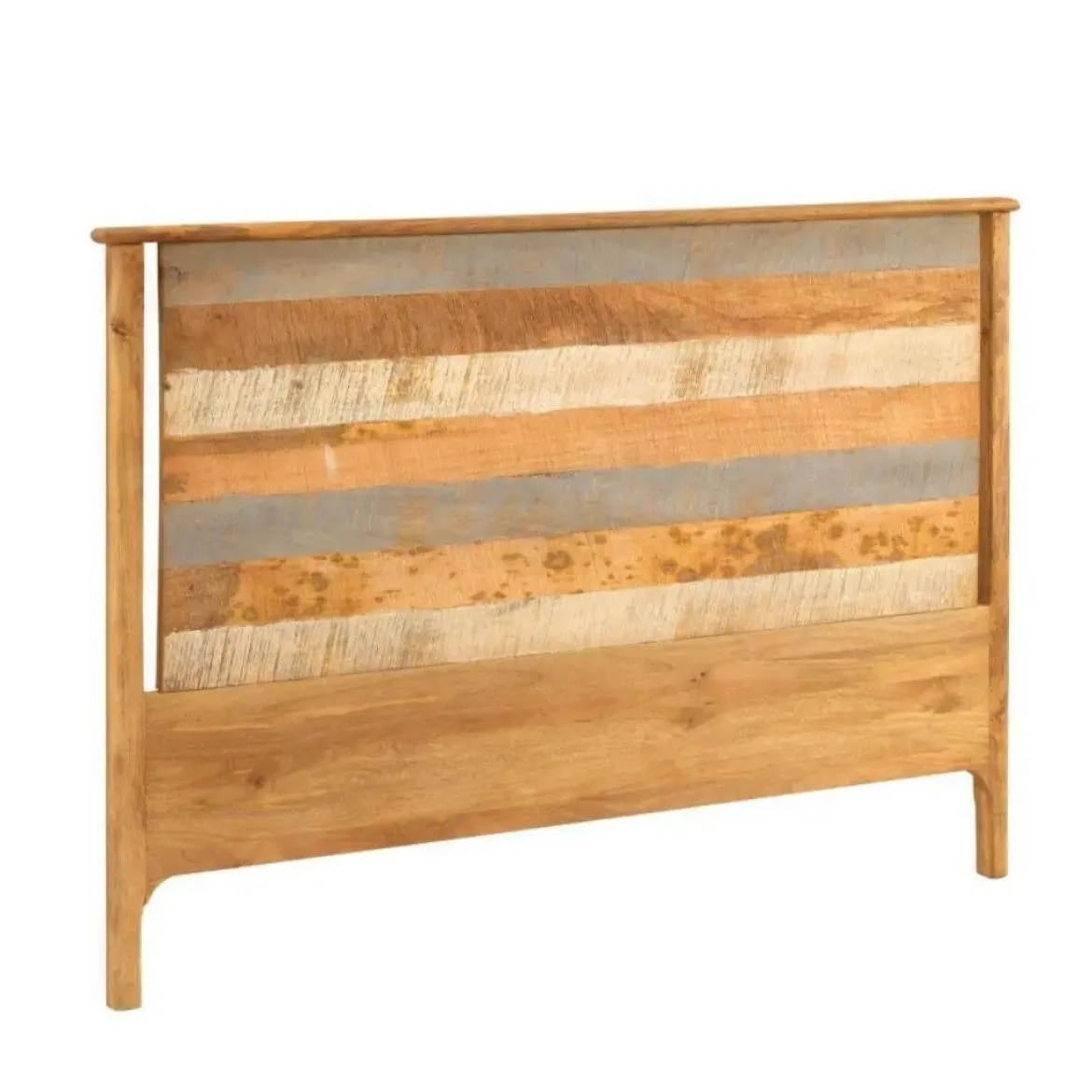 Cabezal de Madera Maciza de Mango 165 cm Gris GABAR 10712