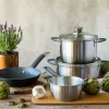 Cacerola Master 16 cm Acero Inoxidable con Tapa de Vidrio BRA A450351
