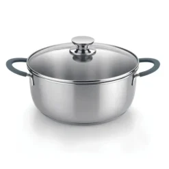 Cacerola Master 20 cm Acero Inoxidable con Tapa de Vidrio BRA A450353
