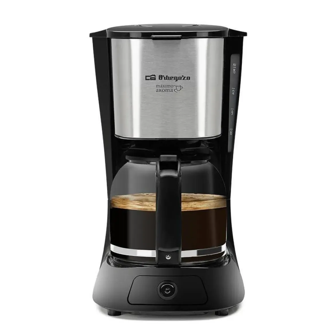 Cafetera de Goteo Orbegozo 15 Tazas Inox 900W Autoapagado CG4515