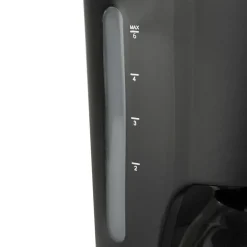 Cafetera de Goteo 6 Tazas Acero Inoxidable Negra ORBEGOZO CG4206
