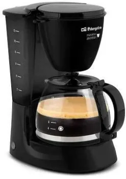 Cafetera de Goteo 12 Tazas Negra ORBEGOZO CG4060