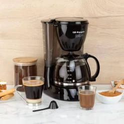 Cafetera de Goteo 12 Tazas Negra ORBEGOZO CG4060