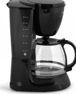 Cafetera de Goteo 12 Tazas Negra ORBEGOZO CG4060