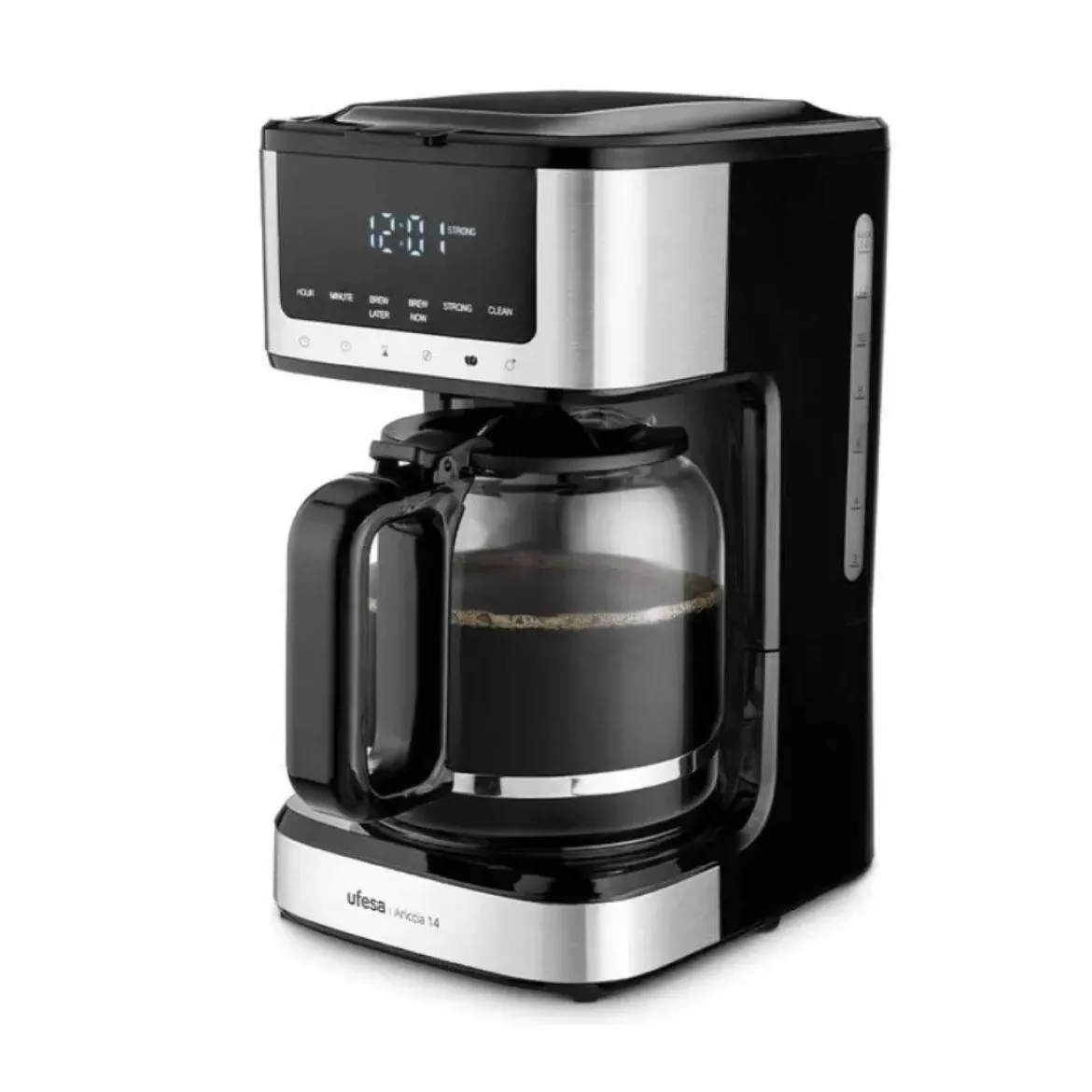 Cafetera de Goteo Ufesa Táctil Programable 14 Tazas Acero Inox ARICCIA14