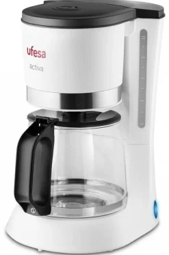Cafetera de Goteo Ufesa 800W 10-12 Tazas Blanca CG7123