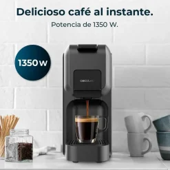 Cafetera Espresso Compacta Black con 20 Bares FREESTYLE 1851