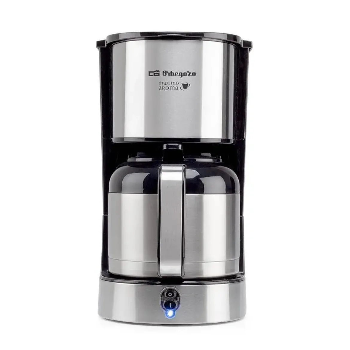 Cafetera goteo Orbegozo 12 tazas acero inoxidable apagado automático CG5020
