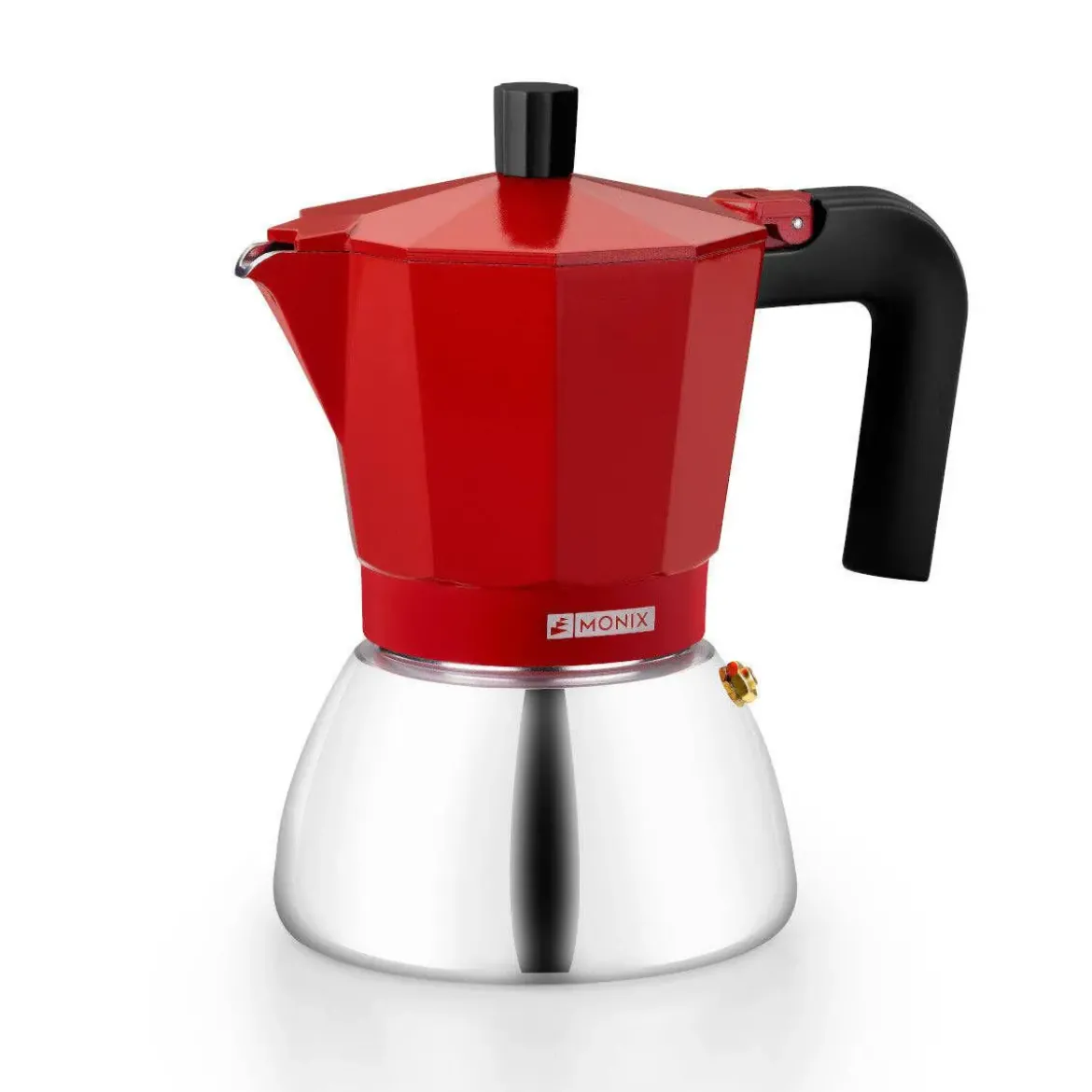 Cafetera Inducción 9 Tazas Roja MONIX M863109
