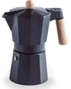 Cafetera Italiana Lacor Trento 9 Tazas Negra 62048