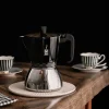 Cafetera Italiana 3 Tazas Inducción Negra BRA DELUXE A170623