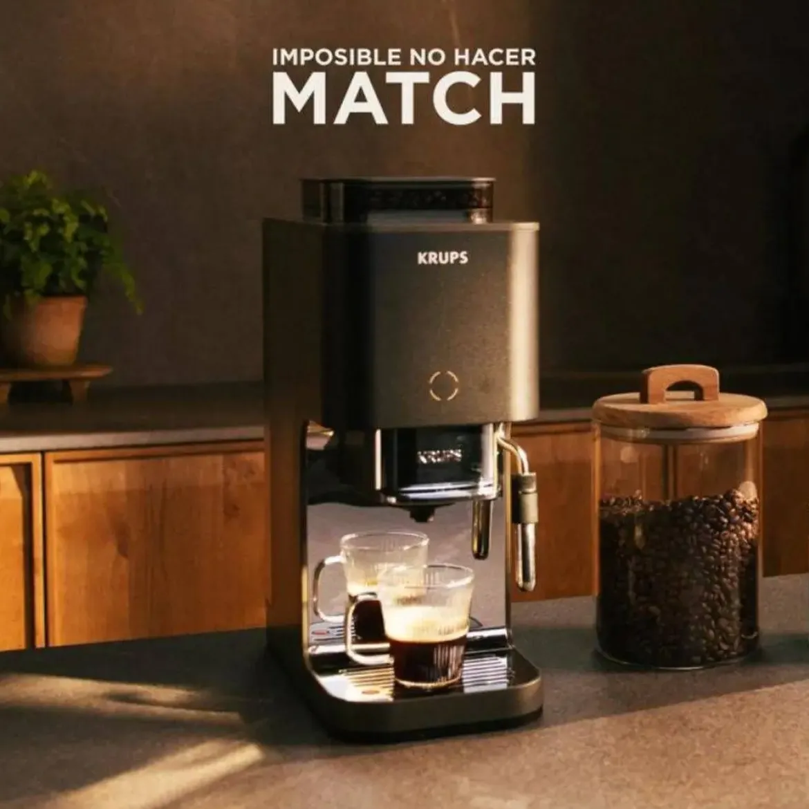 Cafetera Superautomática Krups COFFEE CRUSH Compacta 15 cm SA403BE0