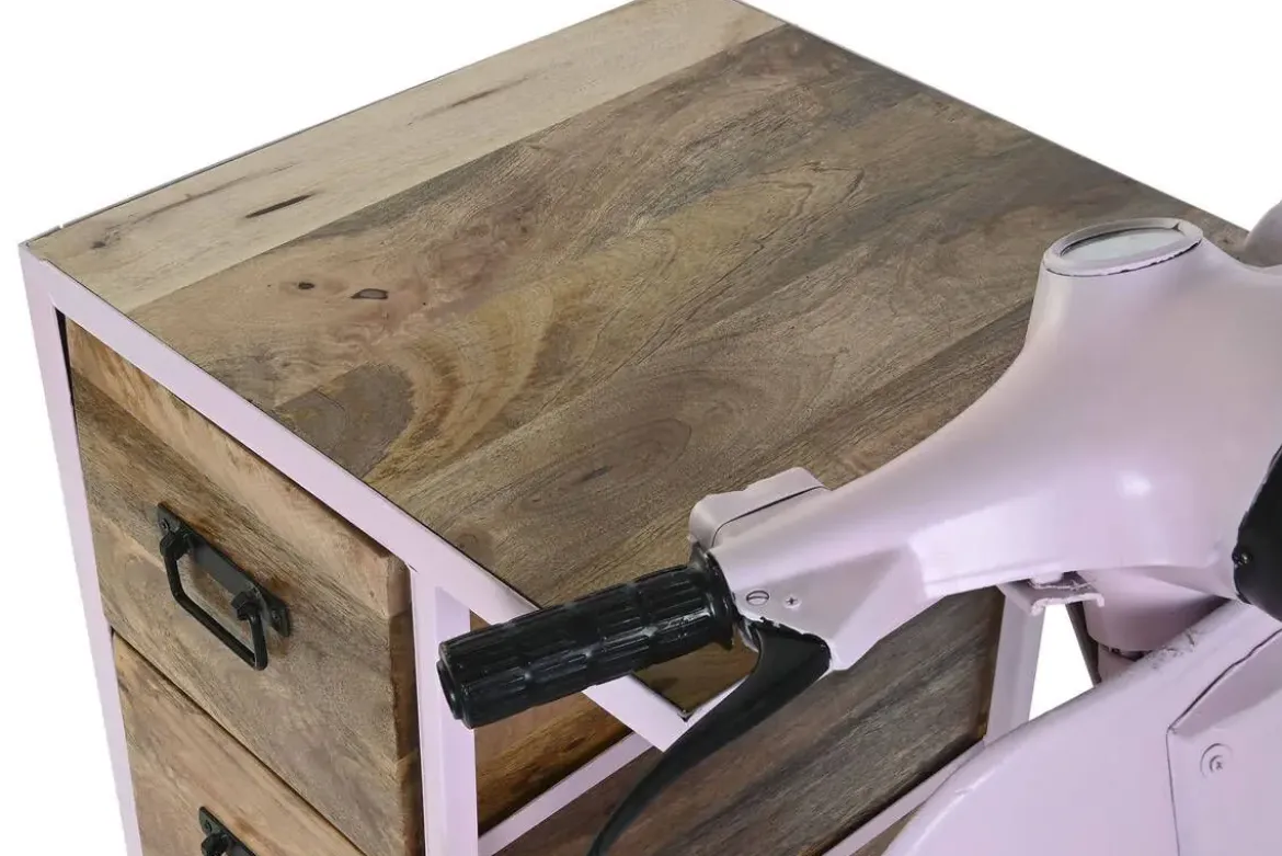 Cajonera Decorativa de Metal y Mango Moto Vespa MB-205013