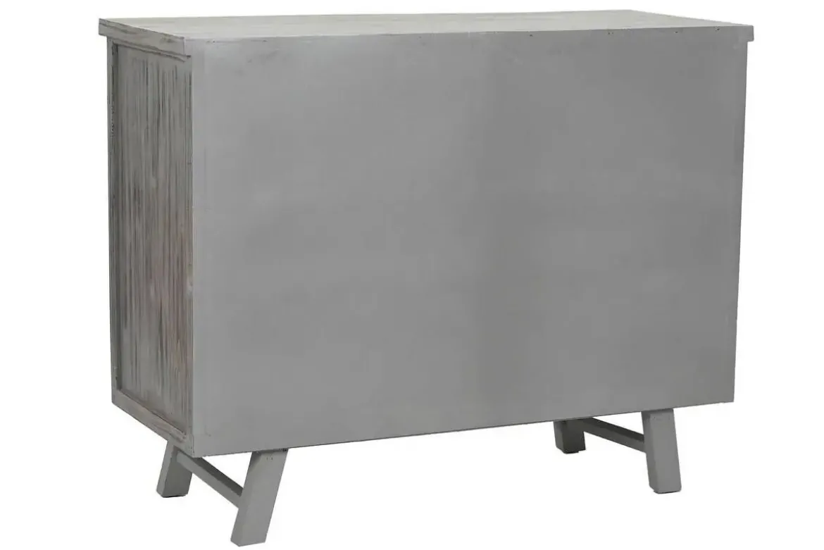 Cajonera de Madera de Abeto Envejecida Gris con 8 Cajones MB-217765
