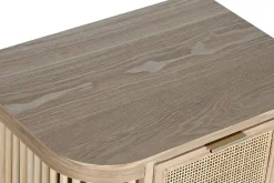 Cajonera de Madera de Abeto y Ratán Natural 5 Cajones MB-212469