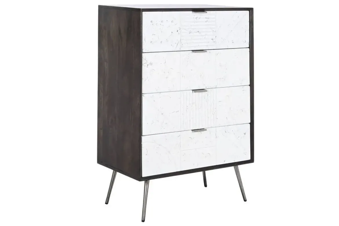 Cajonera de Madera de Mango Marrón Oscuro MB-206315