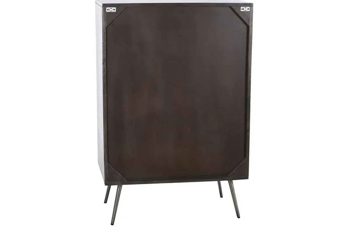 Cajonera de Madera de Mango Marrón Oscuro MB-206315