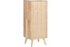 Cajonera de Madera Rubberwood con 5 Cajones de Ratán MB-212347