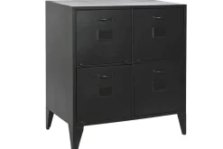Cajonera Metálica de 4 Cajones Color Negro MB-209230