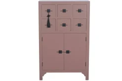 Cajonera Oriental de Madera Abeto con 6 Cajones Moka MB-230817