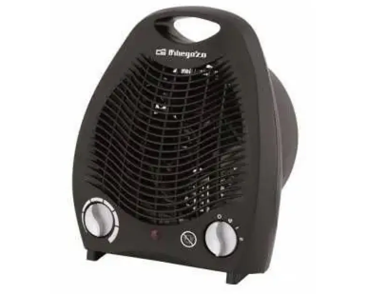 Calefactor Orbegozo Vertical 2000W con Termostato Negro FH5129