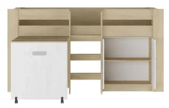 Cama Block con Armario y Mesa de Estudio DONALD