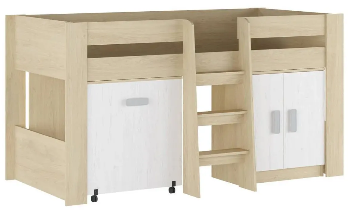 Cama Block con Armario y Mesa de Estudio DONALD