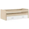 Cama Compacta con 2 Cajones color Blanco CHAMPION