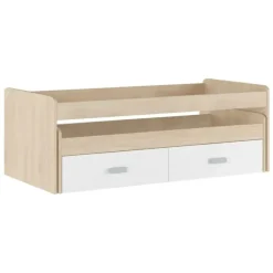 Cama Compacta con 2 Cajones color Blanco CHAMPION