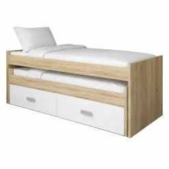 Cama Compacta con 2 Cajones color Blanco CHAMPION