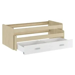 Cama Compacta con 2 Cajones color Blanco CHAMPION