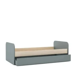 Cama con Cajón de Arrastre de color Verde ESTEBAN