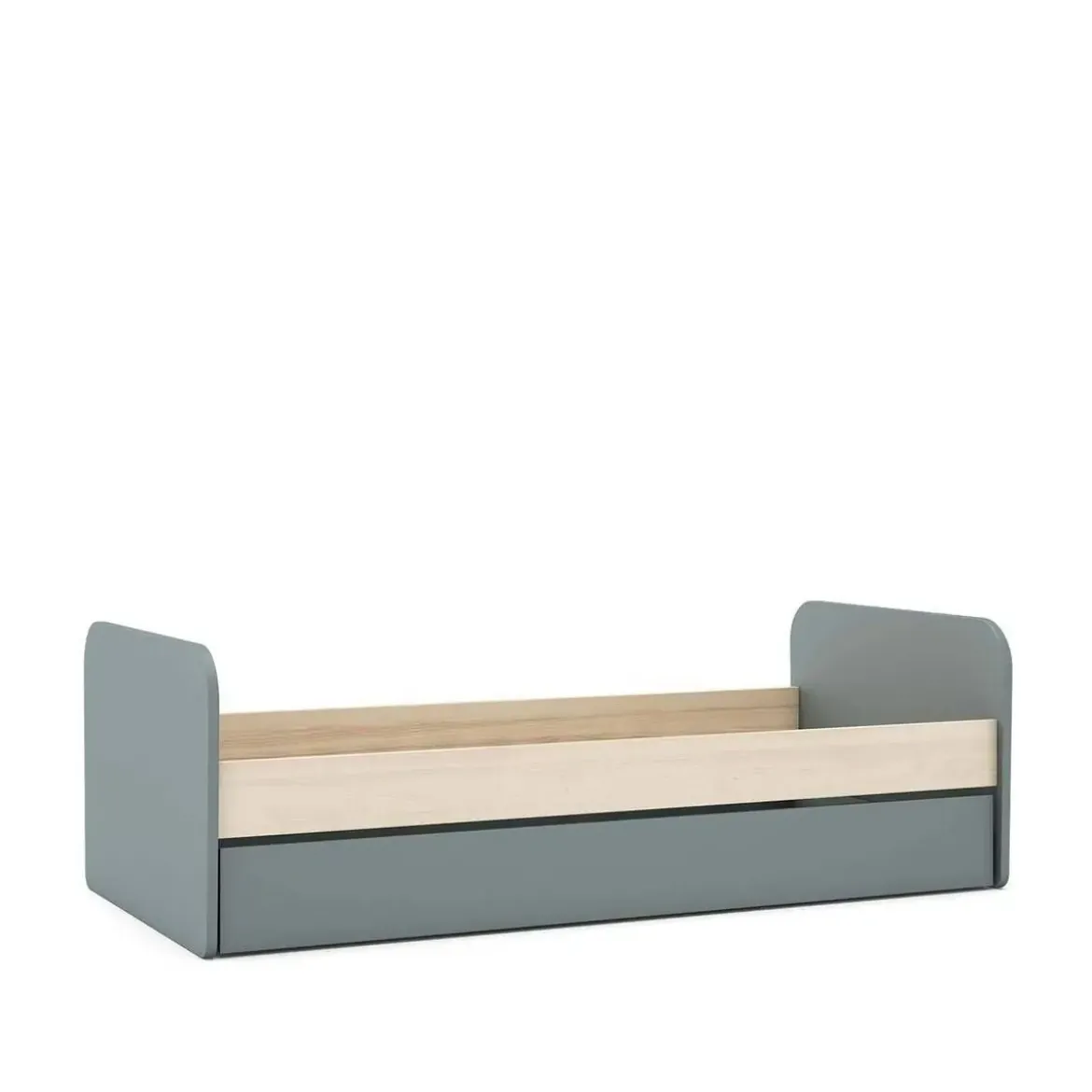Cama con Cajón de Arrastre de color Verde ESTEBAN