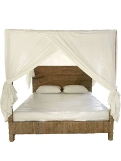 Cama de Fibra de Banana y Madera de Teca MB-220068