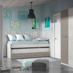 Cama doble ARES PLUS con 2 cajones en la parte inferior del mueble 1S7432Y