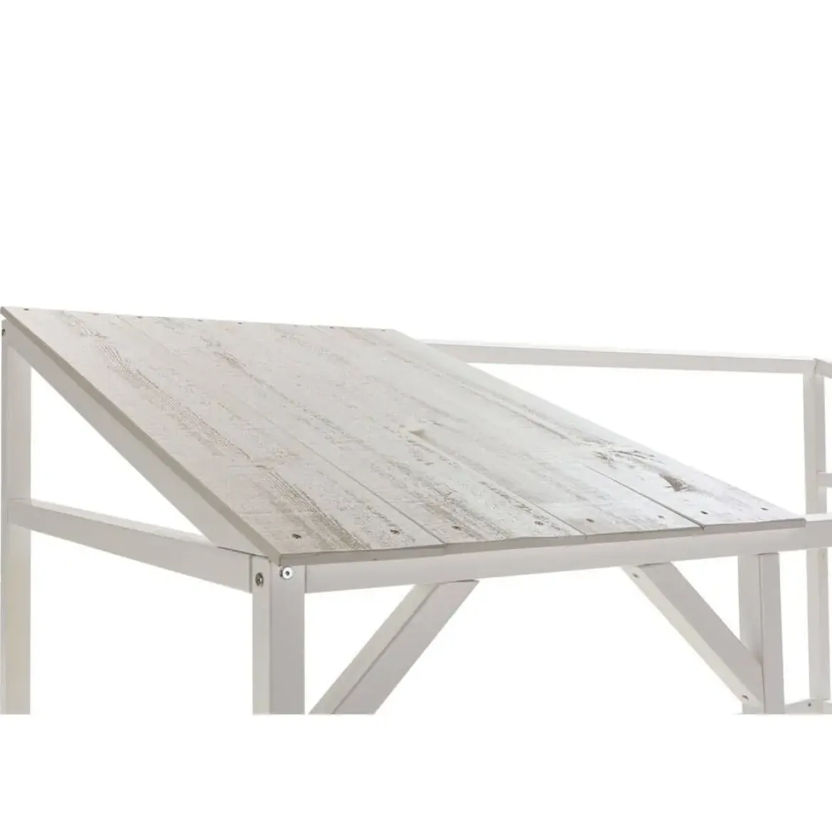 Cama Infantil con diseño Cabaña color Blanco AMON