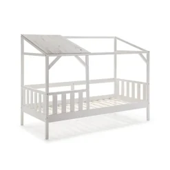 Cama Infantil con diseño Cabaña color Blanco AMON