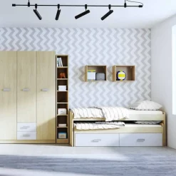 Cama Nido Compacta con 2 Cajones DONALD