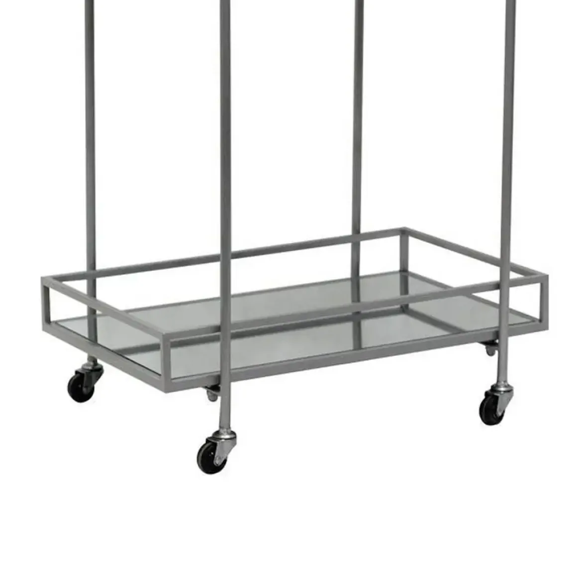 Camarera de Metal con 2 Bandejas Plata
