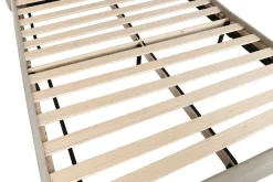 Cama Tapizada con Cabecero Acolchado en Poliéster Gris MB-222044