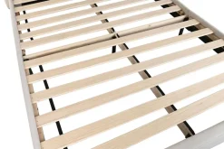 Cama Tapizada con Cabecero Acolchado en Poliéster Beige MB-222045
