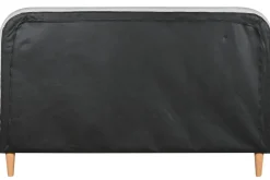 Cama Tapizada con Cabecero Acolchado en Poliéster Gris Oscuro MB-222046