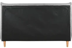 Cama Tapizada con Cabecero Acolchado Gris MB-222040