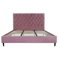 Cama Tapizada Rosa para Colchón de 180x200 cm MB-189196
