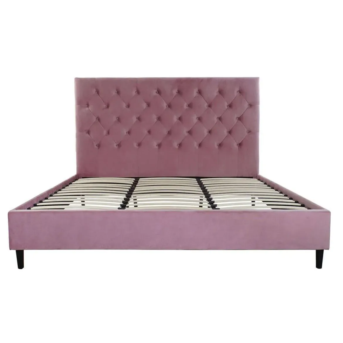 Cama Tapizada Rosa para Colchón de 180x200 cm MB-189196